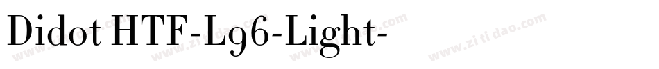 Didot HTF-L96-Light字体转换
